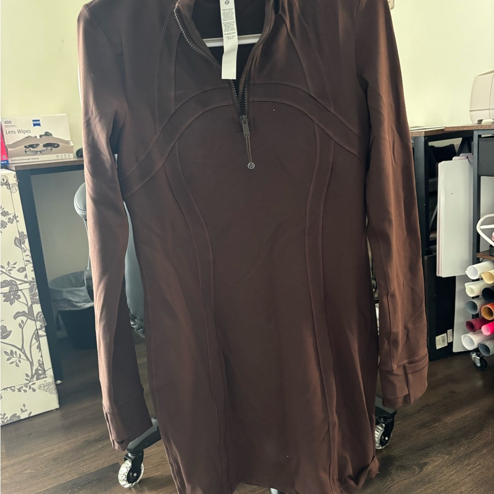 lululemon athletica Long Sleeve Brown Tunic Pullover